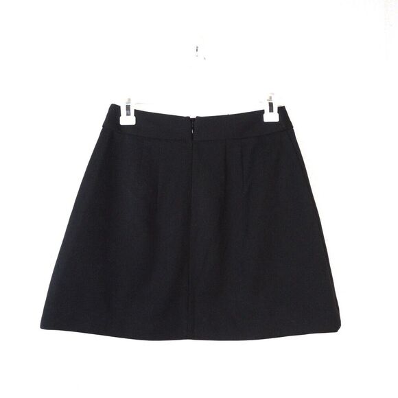 Express Pleated Mini Skirt Gold Buttoned Sz 2 EUC Party Going Out Goth Punk - Picture 2 of 6